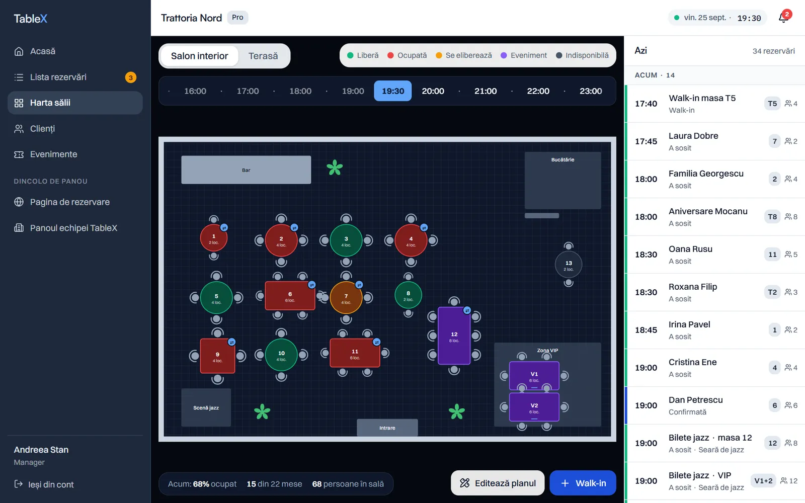 TableX, varianta de desktop
